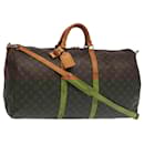 LOUIS VUITTON Monogram Keepall Bandouliere 60 Boston Bag M41412 LV Auth 102734 - Louis Vuitton