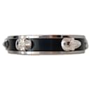 Alexander McQueen black and silver-tone metal skull bangle bracelet - Alexander Mcqueen