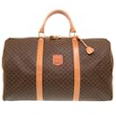 Celine Macadam PVC Brown Boston Bag - Céline