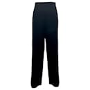 St. John Black Fall 2019 Cropped Wool Pants - Autre Marque