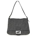 Fendi Wool Mamma Baguette Shoulder Bag