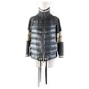 HERNO Nylon Logo Down Jacket Gray Ivory Women - Autre Marque