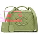 Chanel Caviar Skin Matelasse Coco Mark CC Filigree 2WAY Handbag