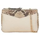 Louis Vuitton Monogram Empreinte Pochette Double Zip Chain Shoulder Bag N96322 Python Leather