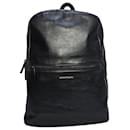  Common Projects Logo Backpack in Black Calfskin Leather - Autre Marque