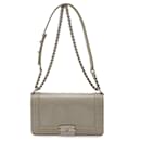 Chanel Boy Matelasse Chain Shoulder Bag Enamel Leather