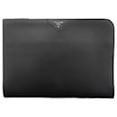 Prada Saffiano Leather Logo Clutch Bag 2VN003