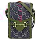 Gucci Horsebit 1955 Canvas Leather Shoulder Bag