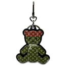 Louis Vuitton Monogram Teddy Bear Keyring M00342