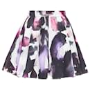 Alexander McQueen watercolor paint print pleated skirt - Alexander Mcqueen