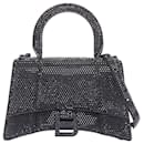 Balenciaga Demna Hourglass XS Strass Crystal Leather Crossbody Bag