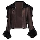 Gucci Leather Aviator Bomber Jacket