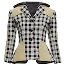 Christian Dior virgin wool Cannage lined bar jacket