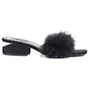 Alexander Wang Lou Feather Embellished Suede Mules - Autre Marque
