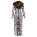 Dolce Gabbana fur oriental floral embroidery coat - Dolce & Gabbana
