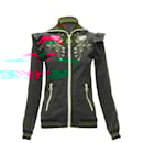 Gucci Alessandro Michele floral applique ruffled track jacket