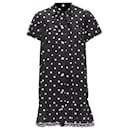 Vivetta Kids Cotton Blend Polka Dot Ruffle Logo Trim Sundress - Autre Marque