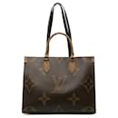 Louis Vuitton OnTheGo MM Handbag Shoulder Bag Brown