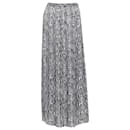 Michael Kors scaled leather print pleated midi summer skirt