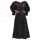 Chopova Lowena velvet floral butterfly hook corset Victorian dress - Autre Marque