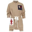 Monse Cotton Blend Heart Fire Hydrant Patchwork Romper - Autre Marque