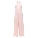 Emilia Wickstead Sabryn Pleated Front Flap Back Halter Wide Jumpsuit - Autre Marque