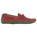 Tod's Gommino Suede Leather Dot Sole Driving Loafers