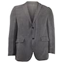 Boss Check Blazer in Blue Wool - Hugo Boss