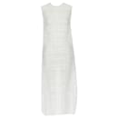 Raey striped semi sheer midi casual day dress - Autre Marque