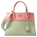 Prada Saffiano Leather 2WAY Shoulder Bag Pink 1BA113