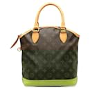 Louis Vuitton Monogram Lockit Handbag M40102 Brown PVC Leather
