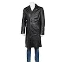 GIPSY by MAURITIUS  single breasted long leather trench coat, size L - Autre Marque