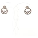 Fendi Metal Rhinestone Earrings 8AG738