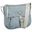 PRADA Shoulder Bag Nylon Light Blue Auth 102524 - Prada