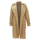 Gucci sequins tiger flower embroidery belted trench coat