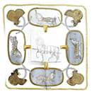 Hermes Silk Scarf Grand Apparat Blue - Hermès