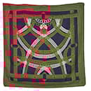 Hermes Silk Scarf Red/Blue - Hermès