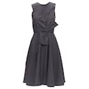 Prabal Gurung cotton bow detail high waist dress
