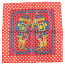 Hermes Silk Scarf Heart Red - Hermès