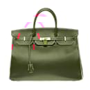 Sac HERMES Birkin 40 en Cuir Rouge - 102281 - Hermès