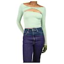 Mint green modal top with knot detail - size XS - Autre Marque