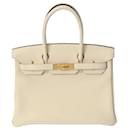 Hermes Birkin 30 Nata U Stamp Handbag - Hermès
