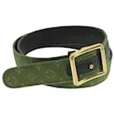 LOUIS VUITTON Monogram Mini Ceinture Belt 36.6"" TST Khaki LV Auth 98161 - Louis Vuitton