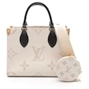 Louis Vuitton OnTheGo PM Handbag Monogram Ivory/Black