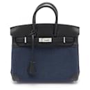Hermes Birkin 25 Handbag Black/Navy - Hermès