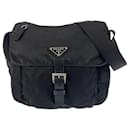 Prada Nylon Tessuto Triangle Logo Shoulder Bag