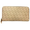 Fendi Zucchino Leather Zip Wallet 8M0024