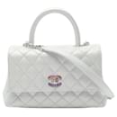 Chanel Coco Handle Flap Leather Handbag A92990