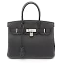 Hermes Birkin 30 Togo Handbag Black - Hermès