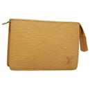 LOUIS VUITTON Epi Poche Toilette 15 Pouch Yellow LV Auth 103963 - Louis Vuitton